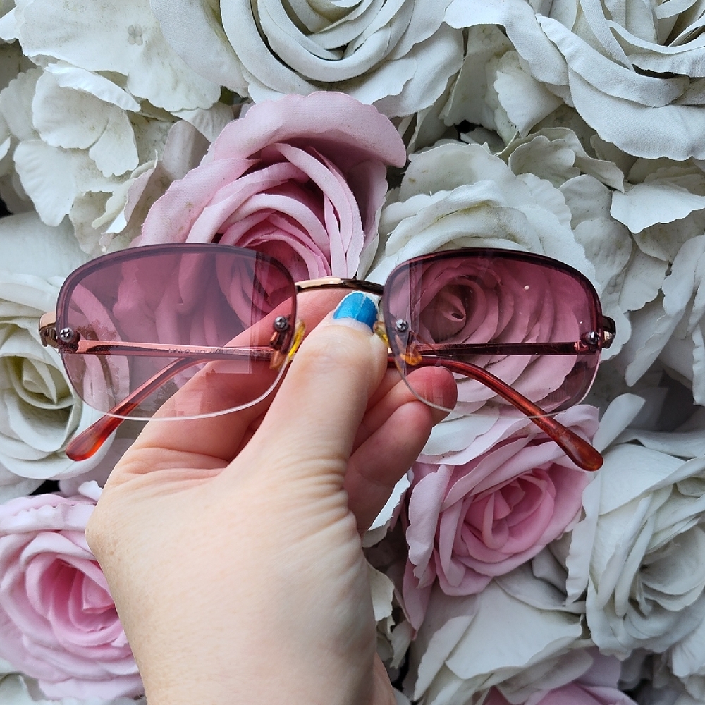 Stylish Rose Colored Sunglasses